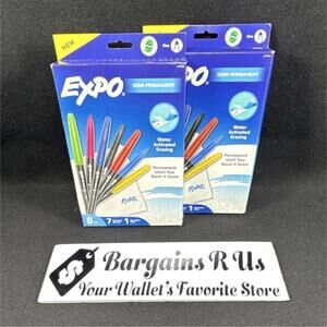 Expo Semi-Permanent Artist Pens Multicolor 8-Pack Solid Fini